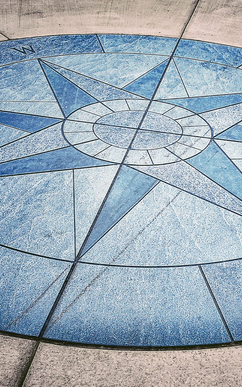 compass mosaic