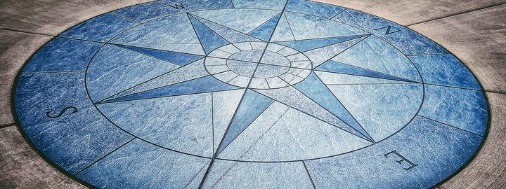 compass mosaic