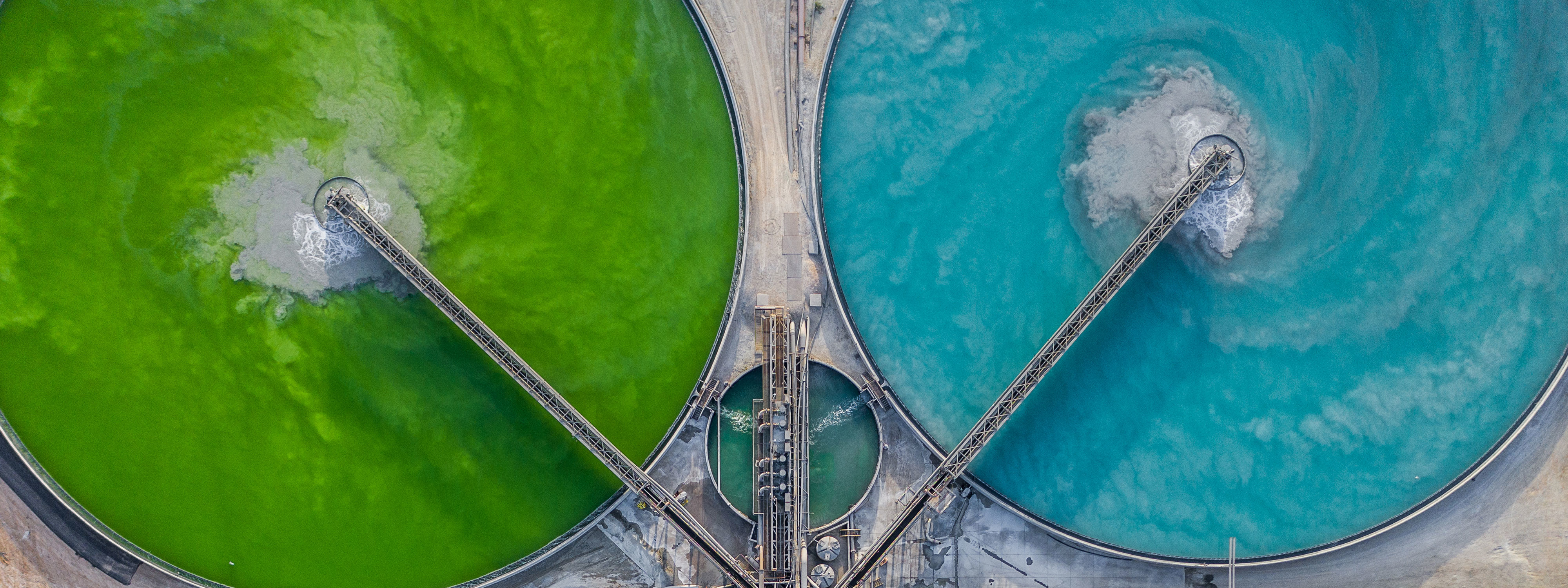 Water treatment plat view in Arizona